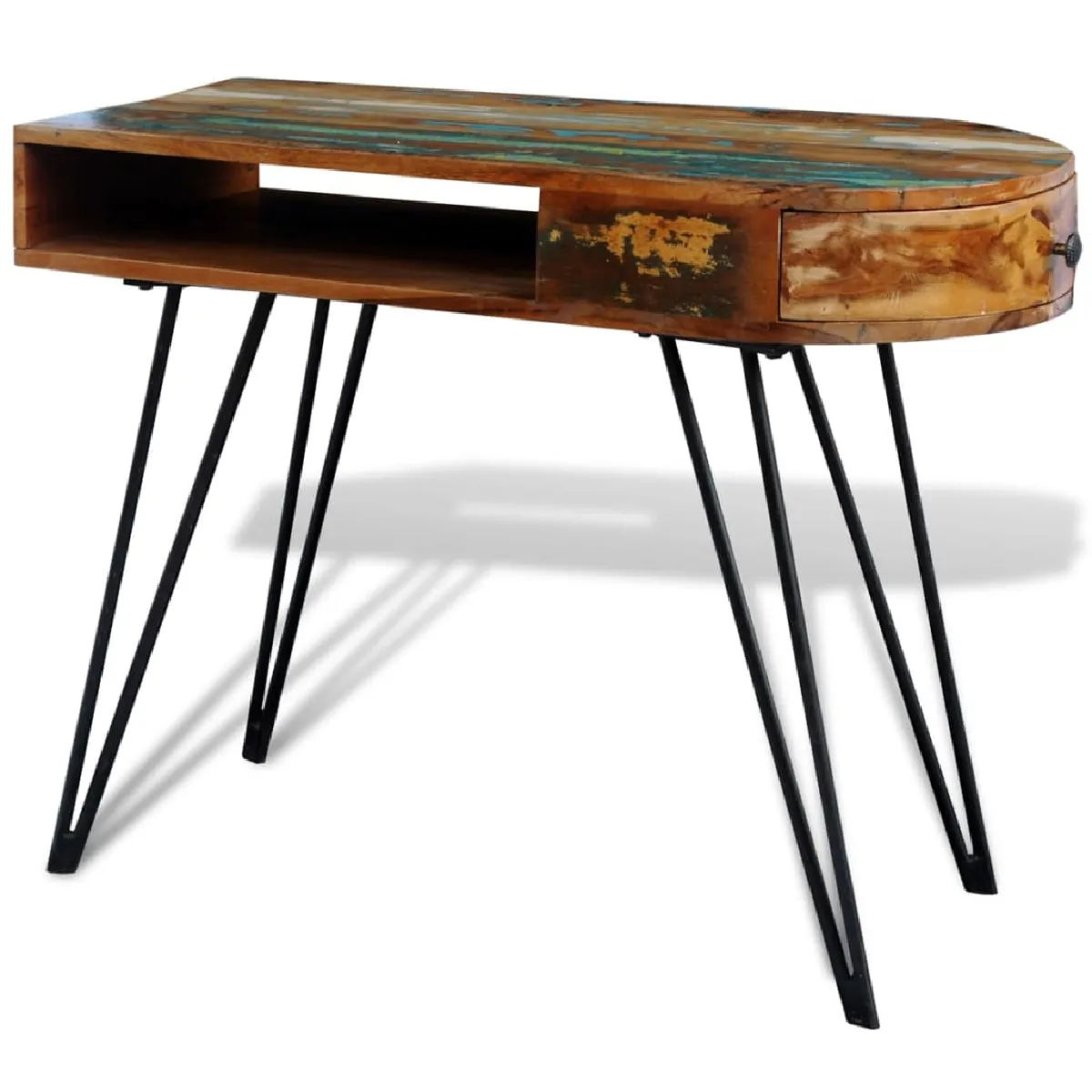 VidaXL Bureau avec pieds en fer