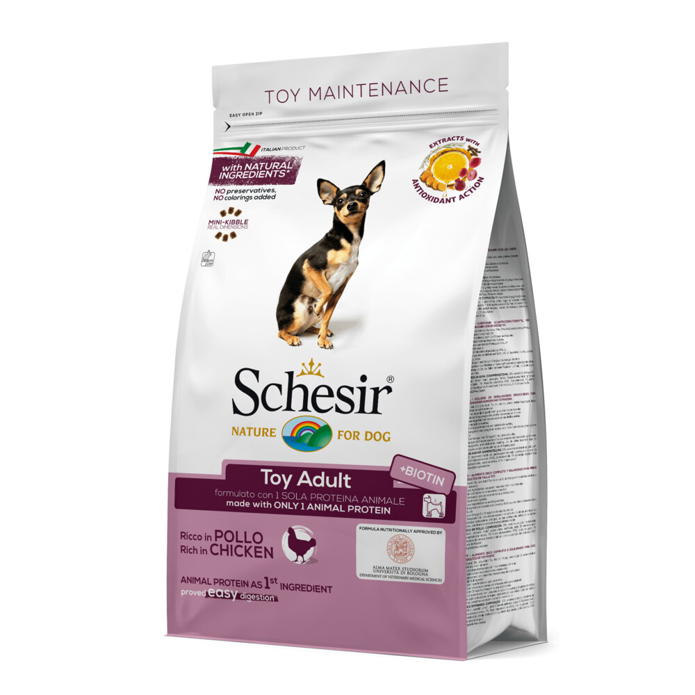 Schesir Hondenvoer Dry Toy Kip800 gr