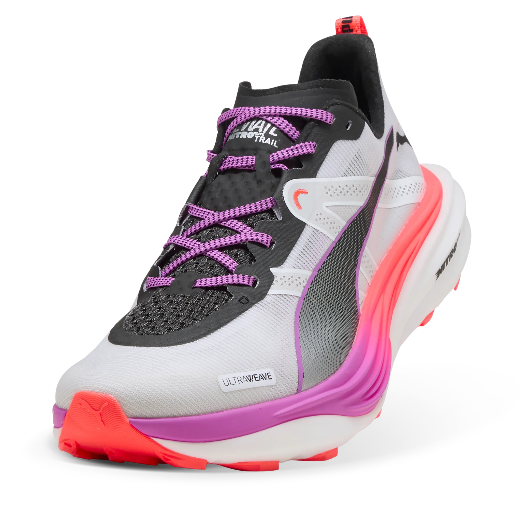 Puma Deviate Nitro Elite Trail Puma White-glowing Red-pure Magenta