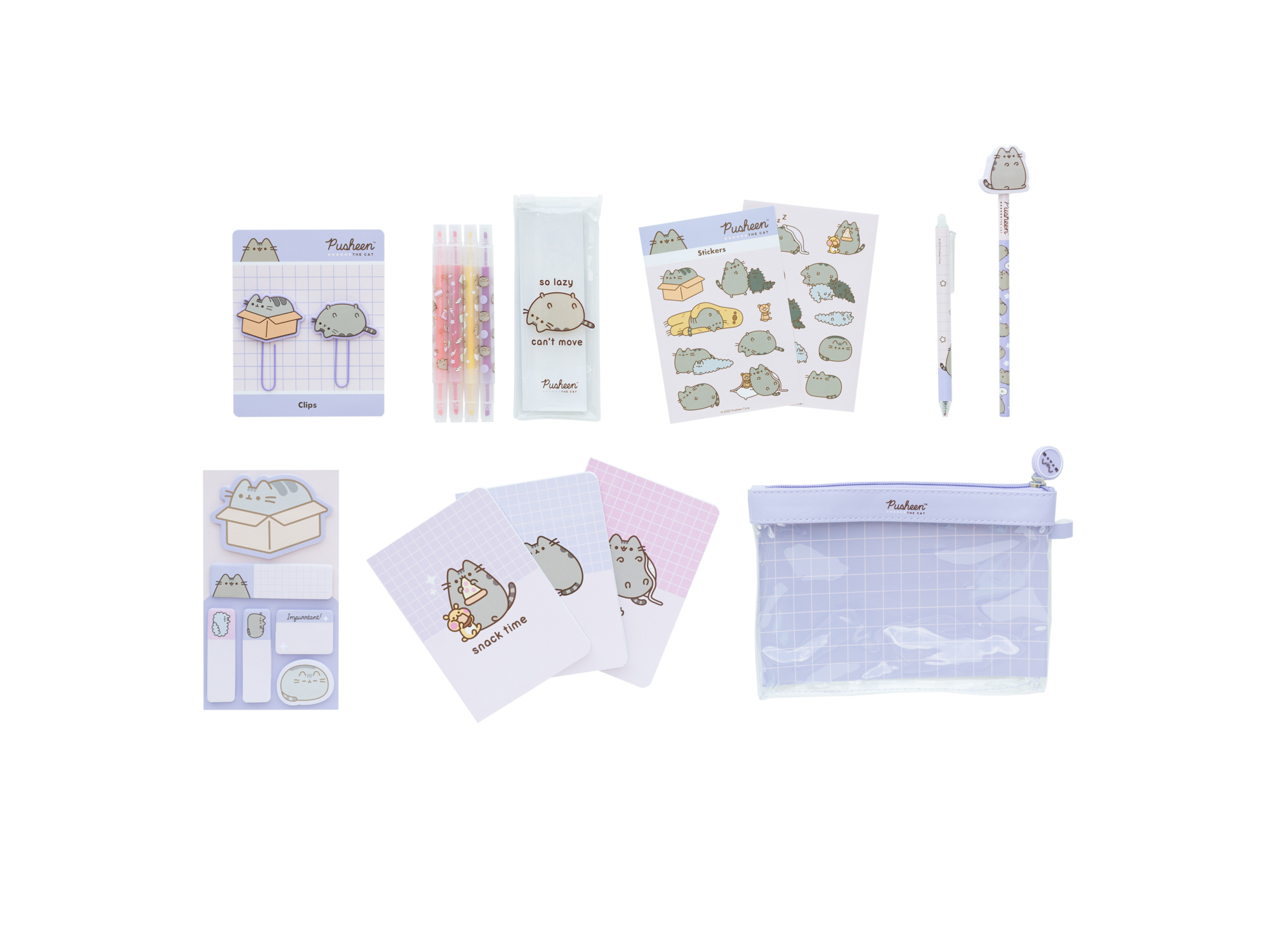 CONJUNTO DE ESCRITA PUSHEEN