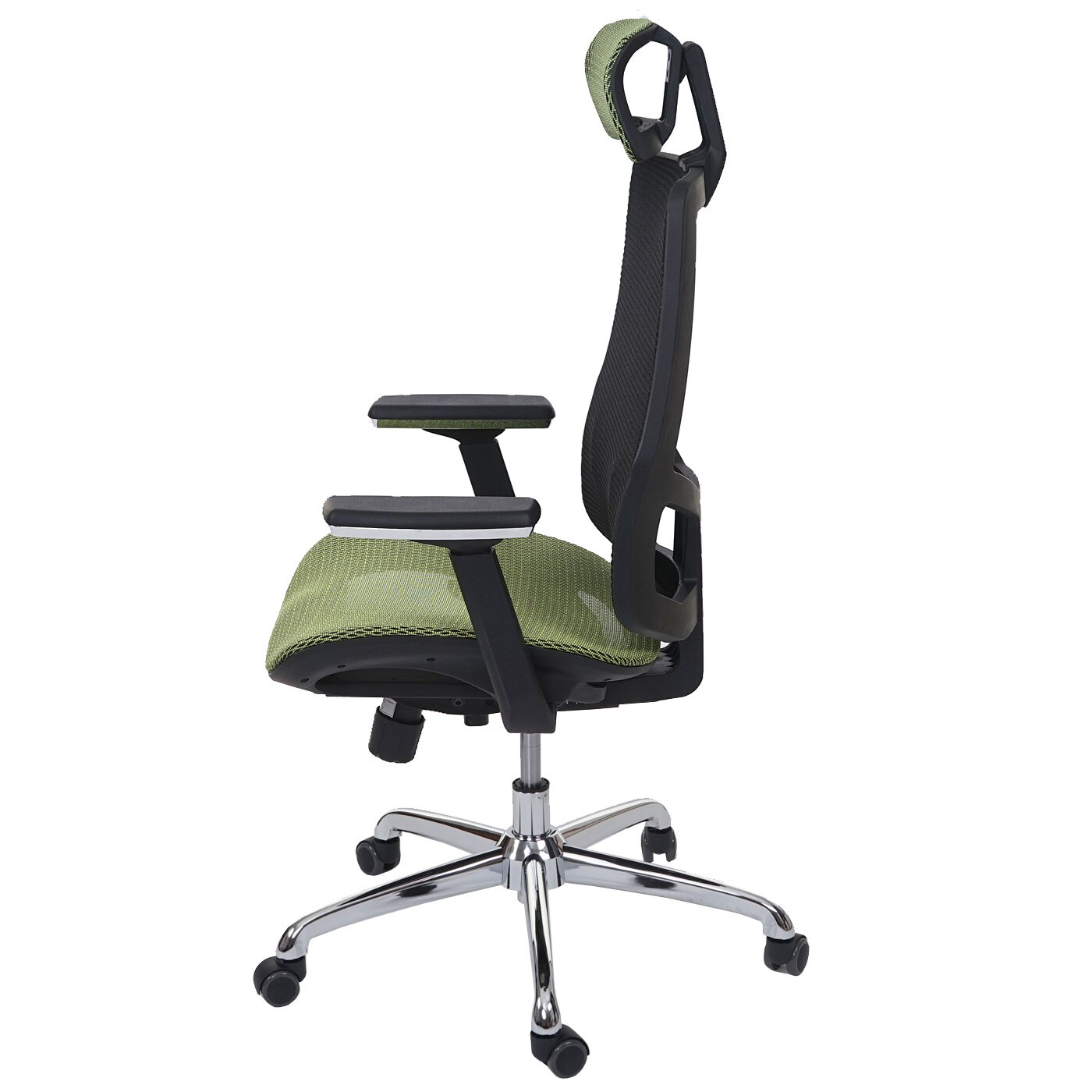 Bürostuhl MCW-A58, Schreibtischstuhl, Sliding-Funktion Stoff/Textil ISO9001 ~ grün/schwarz