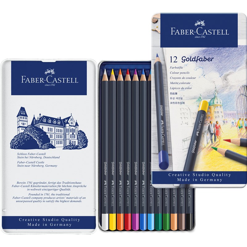 Faber-Castell<br>Farveblyant Goldfaber 12 stk.