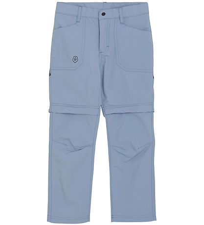 Color Kids Hosen - m. Zip Off - Verblasster Denim