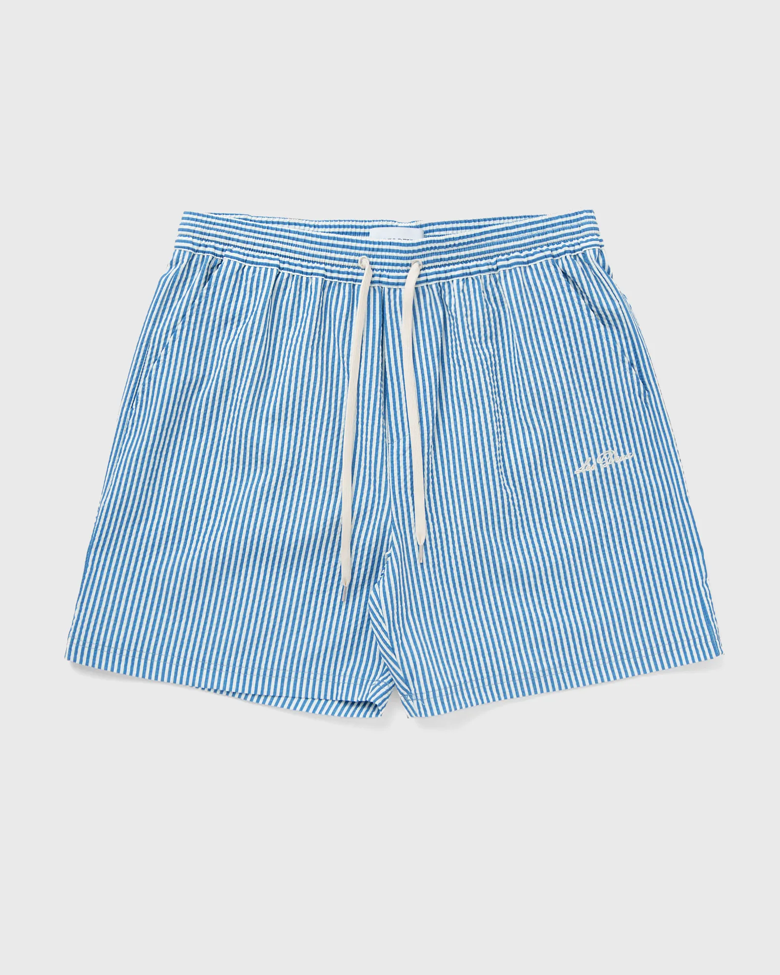 Les Deux Stan Stripe Seersucker Swim Shorts