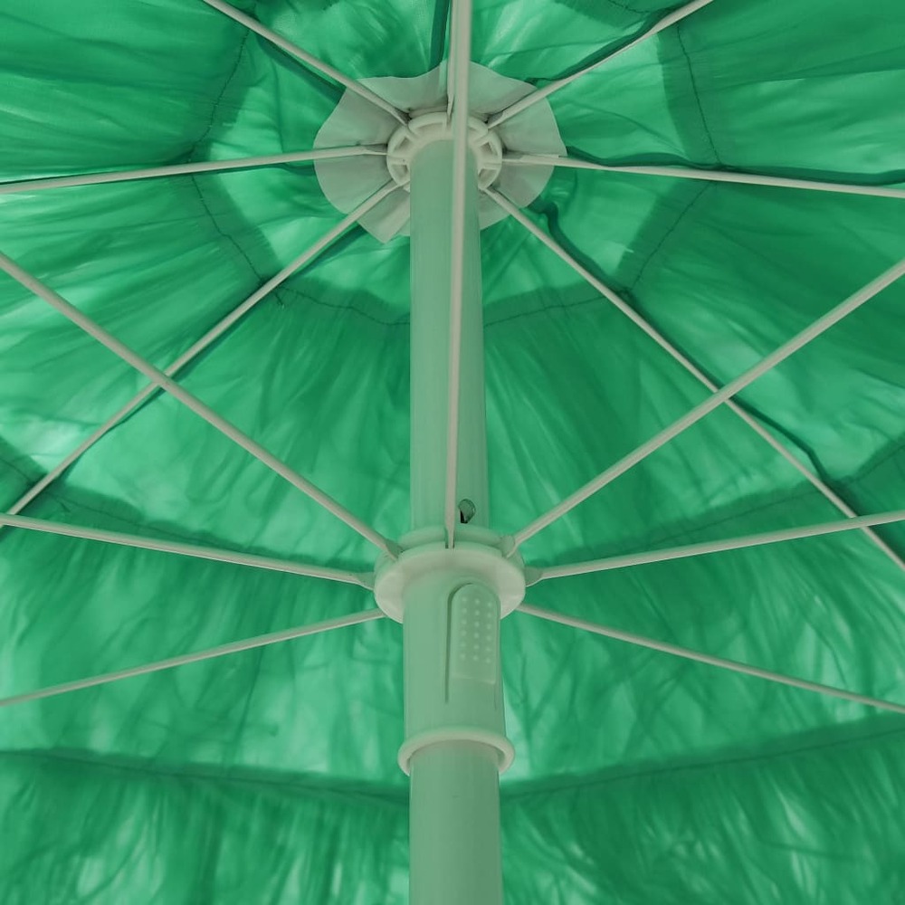 Parasol de plage polyester 180 cm vert