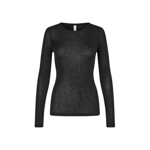 Samsøe Samsøe Sadou Langærmet T-shirt, Black, XL