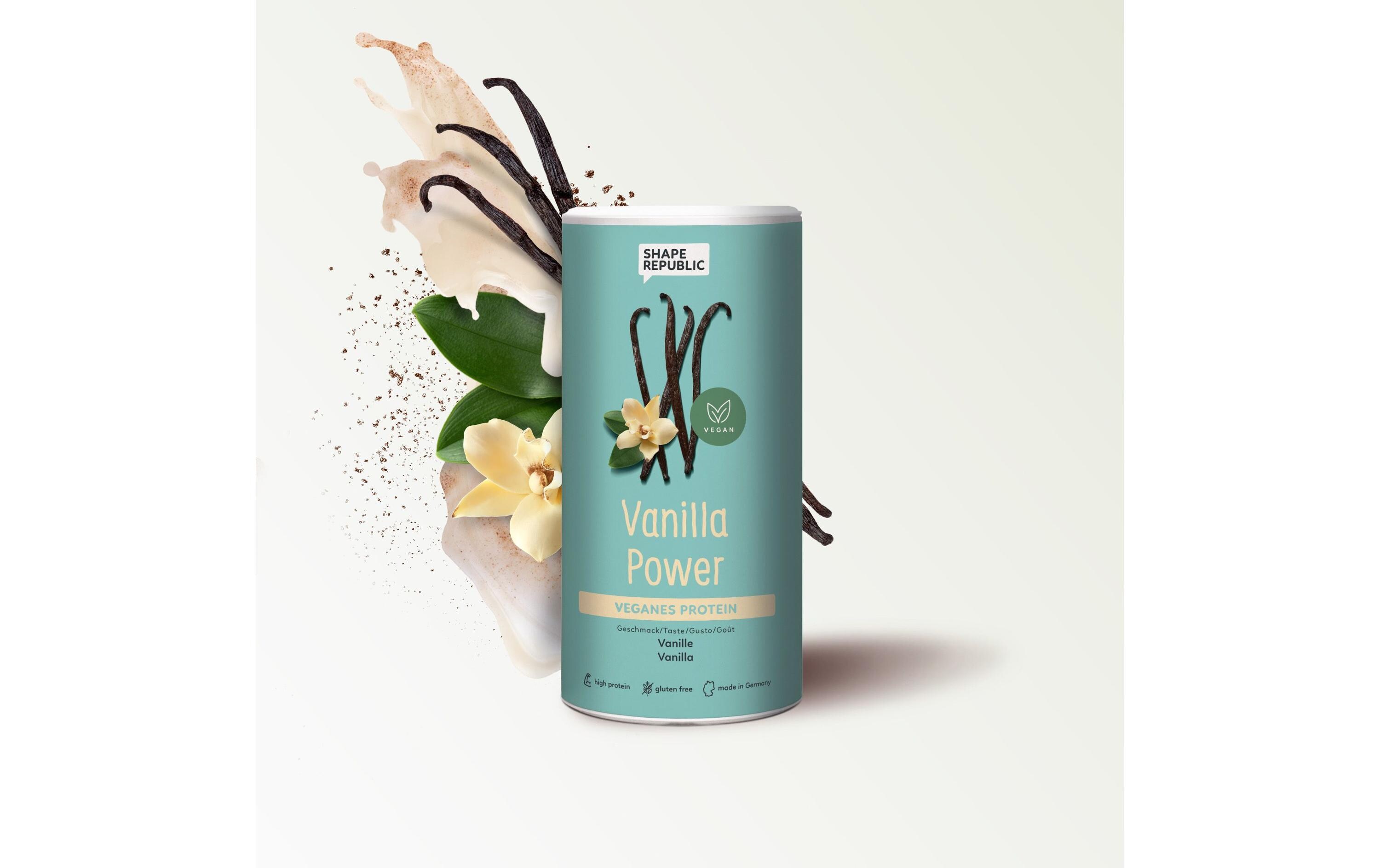 3K Protein vegan Vanille 420 gVeganes Proteinpulver mit Süssungsmitteln und Vanillegeschmack
