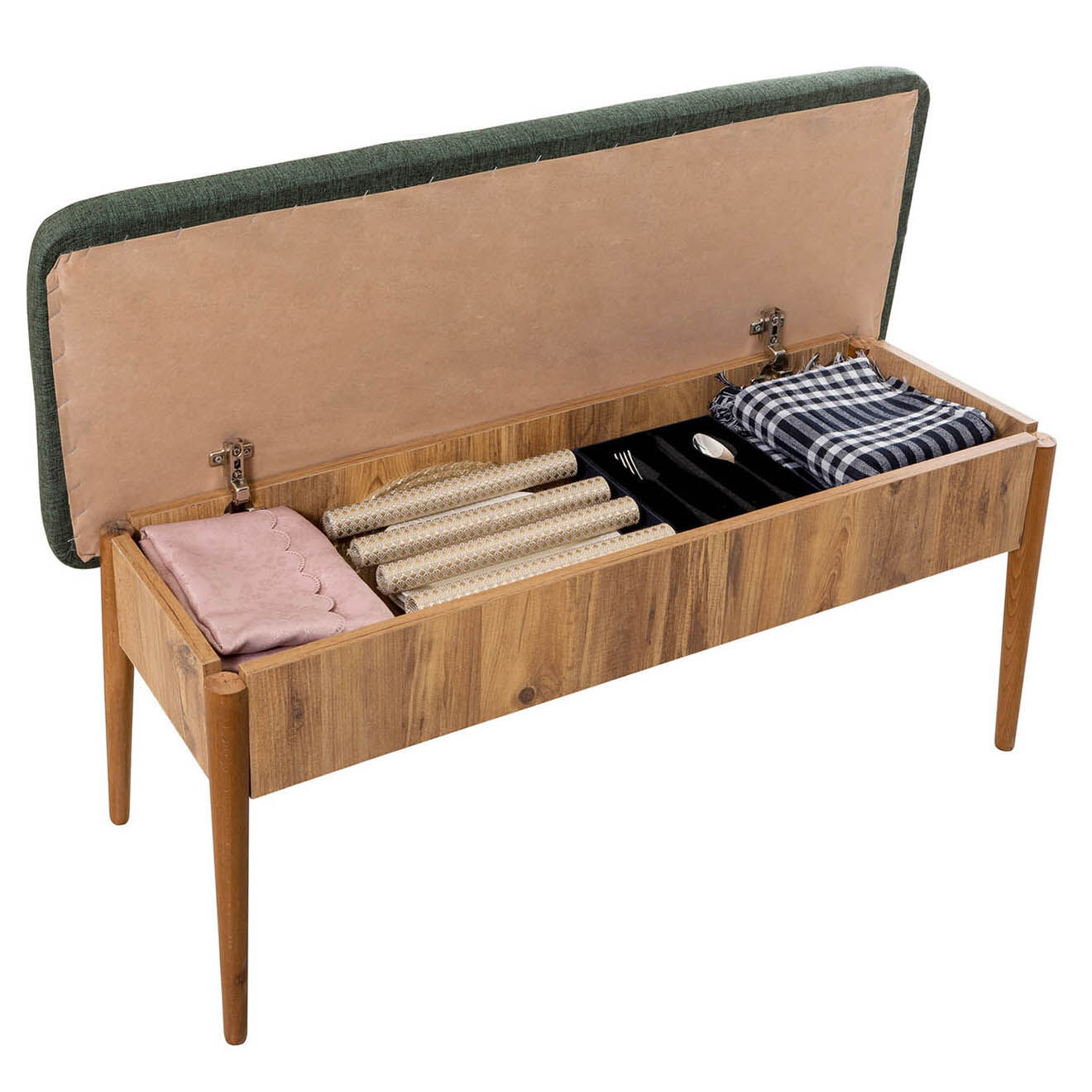 Homitis Table + 2 Chaises + Banc Vina 1070 pin atlantique