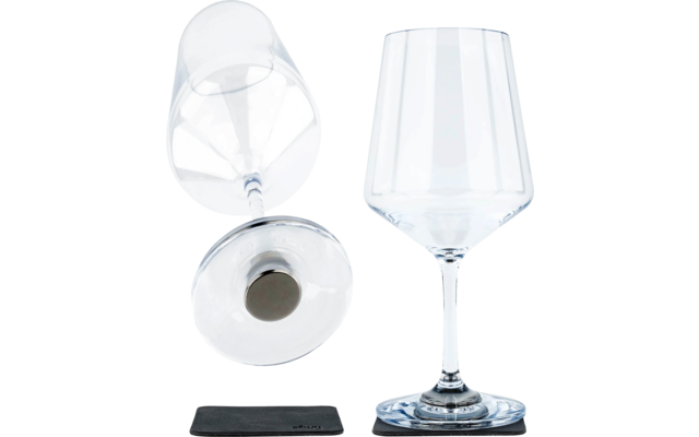 Silwy Wein Classic Magnet-Kunststoffgläser 2 Stück 500 ml