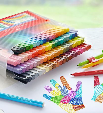 Faber-Castell Tuscher - Connector Etui - 80 stk - Multi