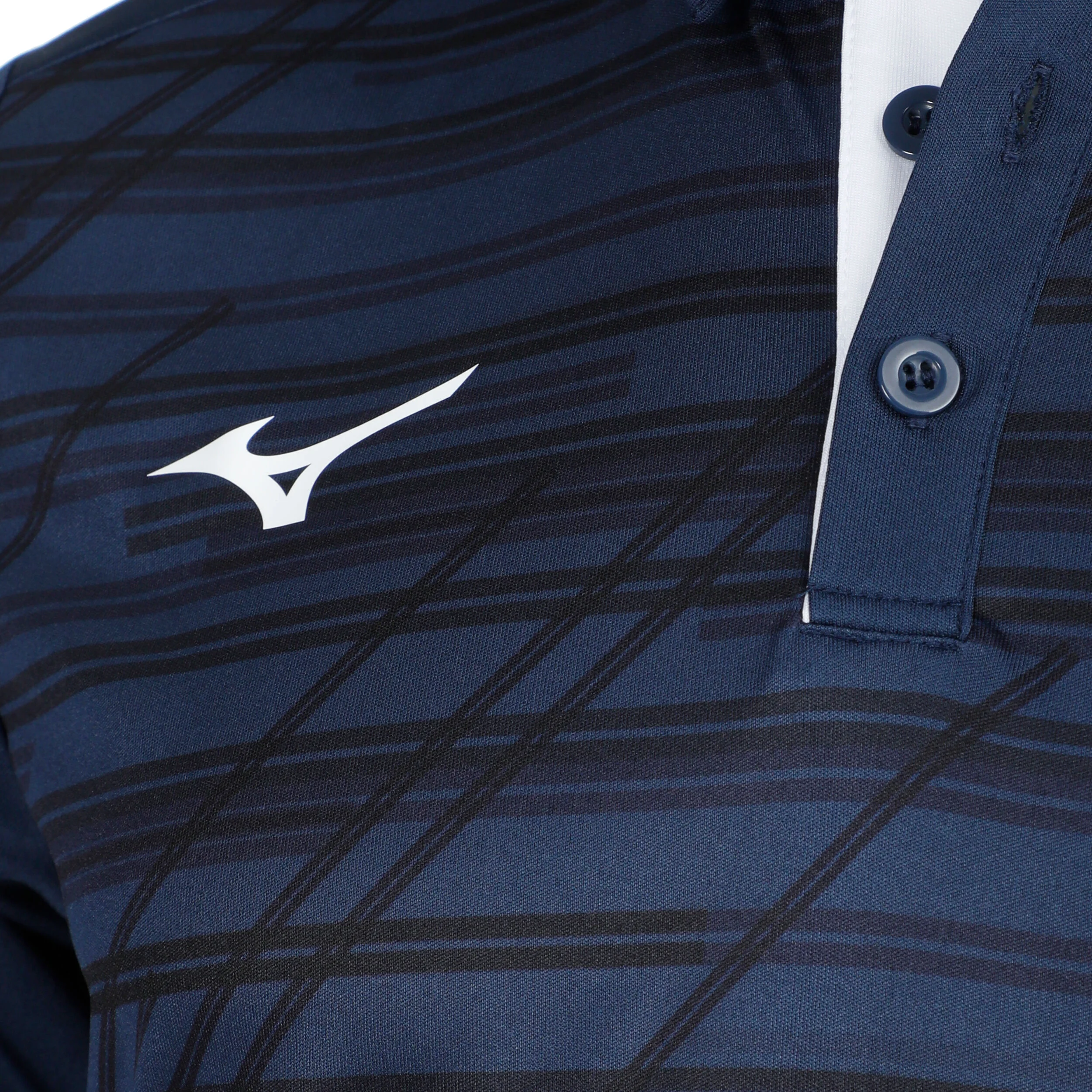 Mizuno Chiba Polo Hommes - Bleu Foncé