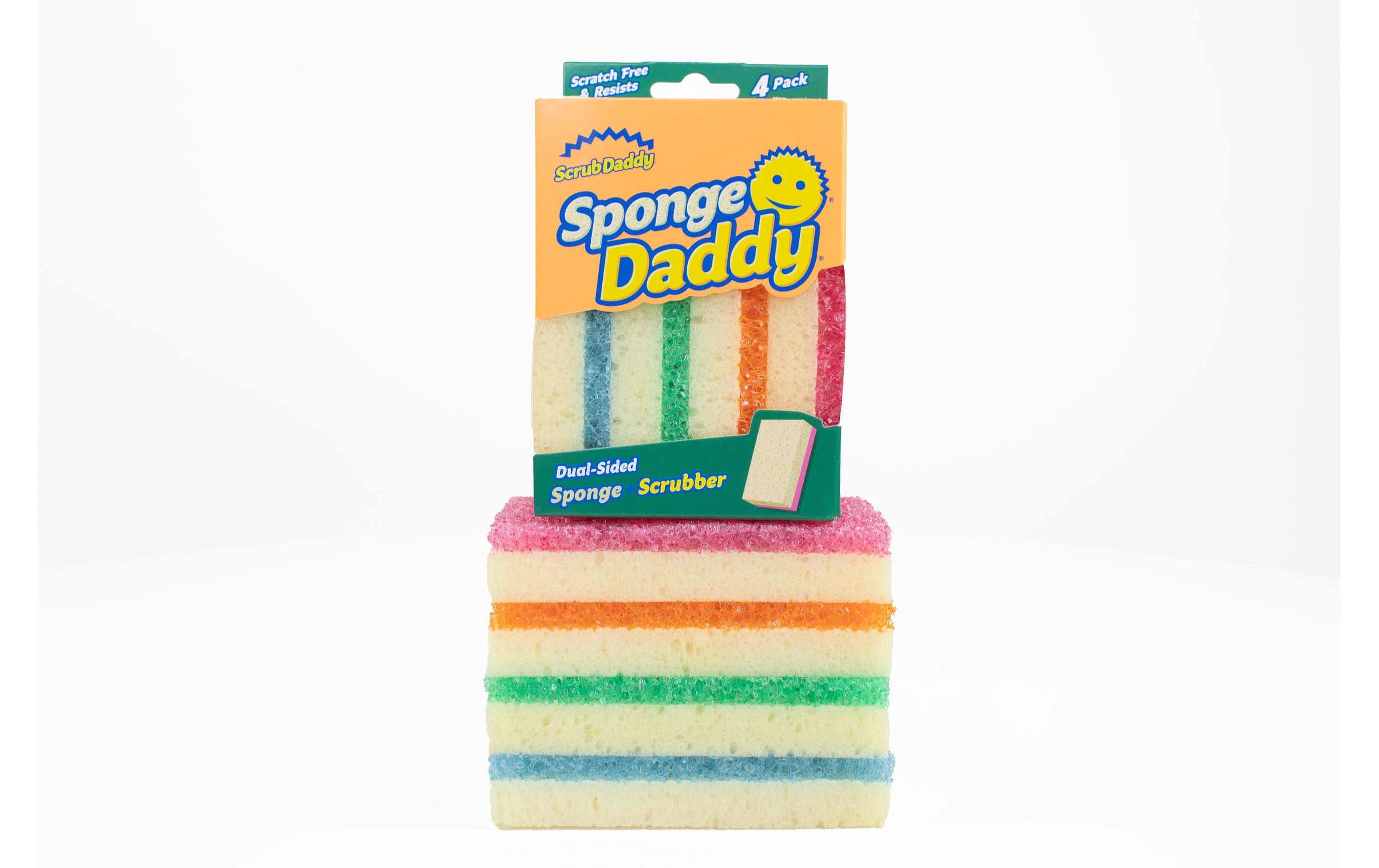 Sponge Daddy Schwamm 4er PackDoppelseitiger Abwaschschwamm