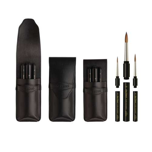 da Vinci Pinseletui mit Reisepinsel Serie 1503 Kolinsky -Rotmarder