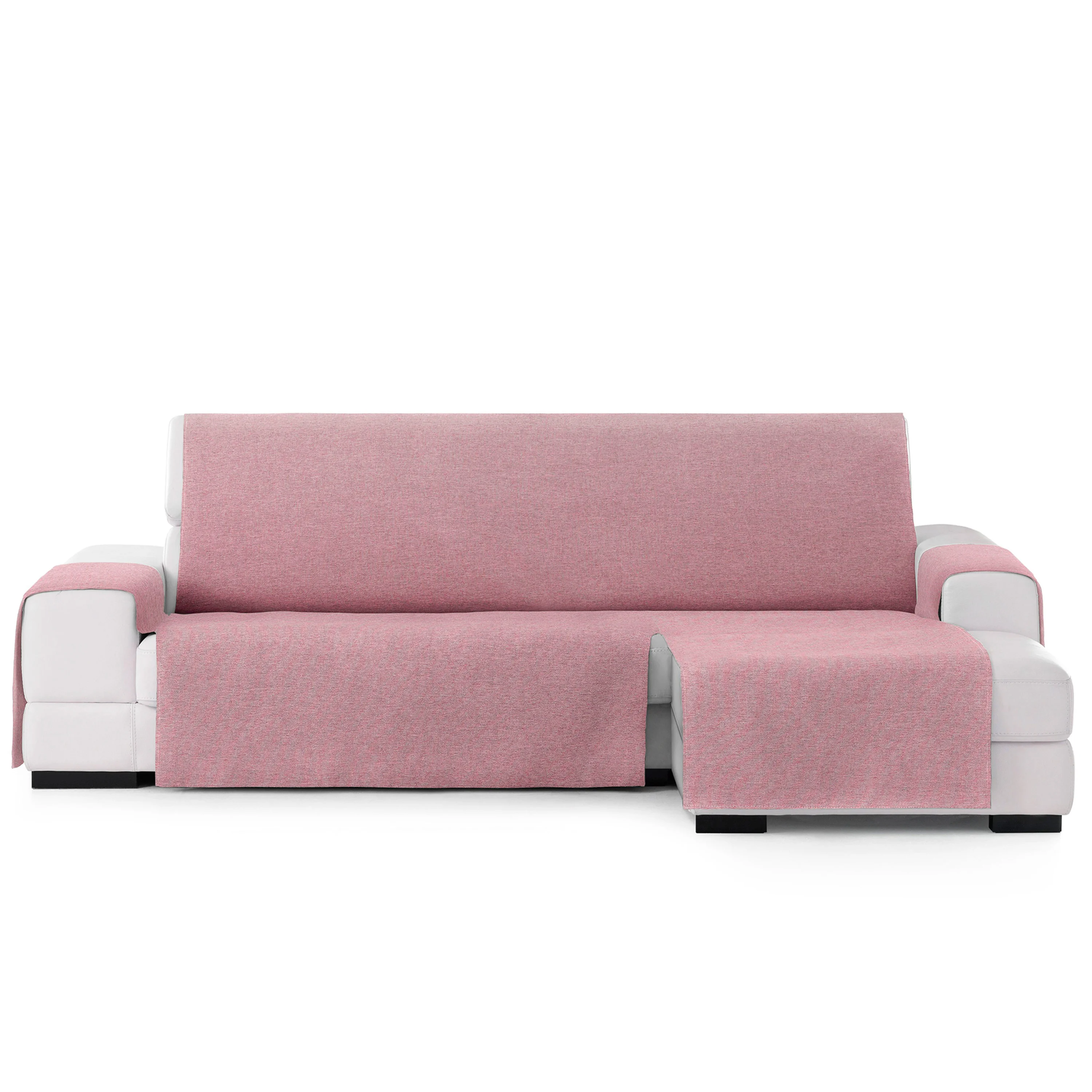 Capa protetora Vipalia para chaise longue direita de 240 cm, rosa, modelo Brisa