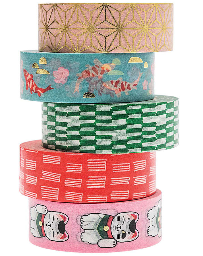 Washi-Tape JARDIN JAPONAIS 5er-Set