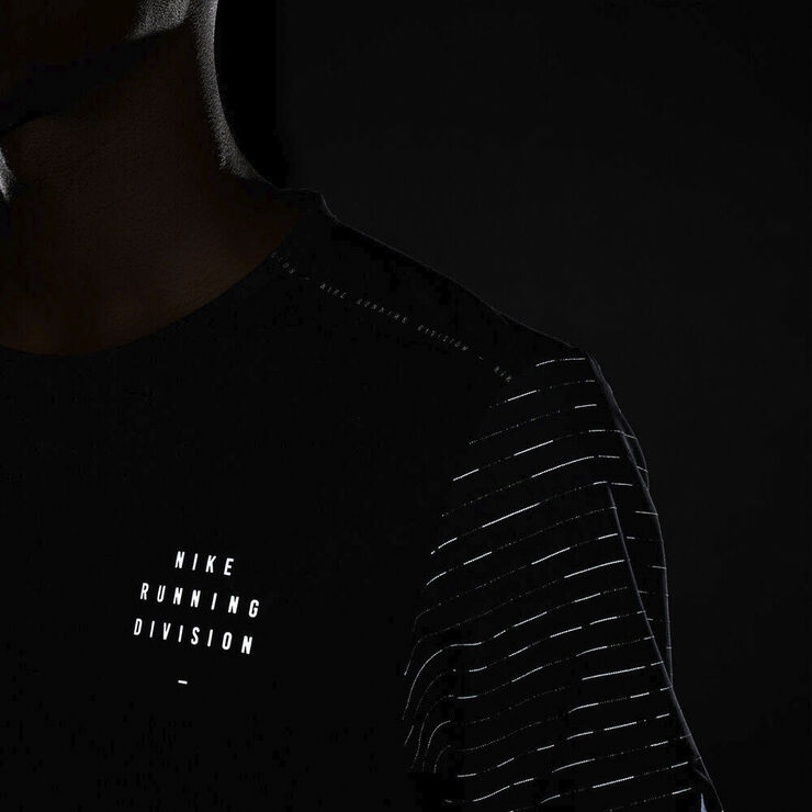 Nike Dri-FIT Rise 365 Run Division løbe T-shirt Sort