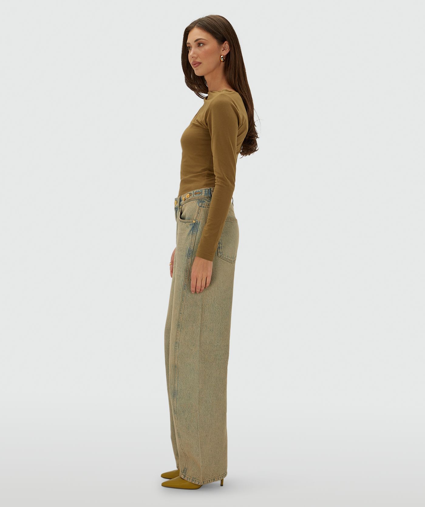 JV-DEWI balloon fit jeans - dirty wash denim