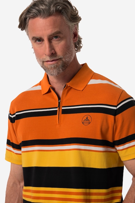 Boston Park Poloshirt, Halbarm, Zipper, bis 84/86