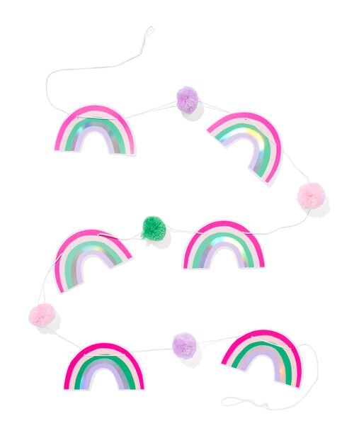 guirlande papier arc-en-ciel 2,5 mètres