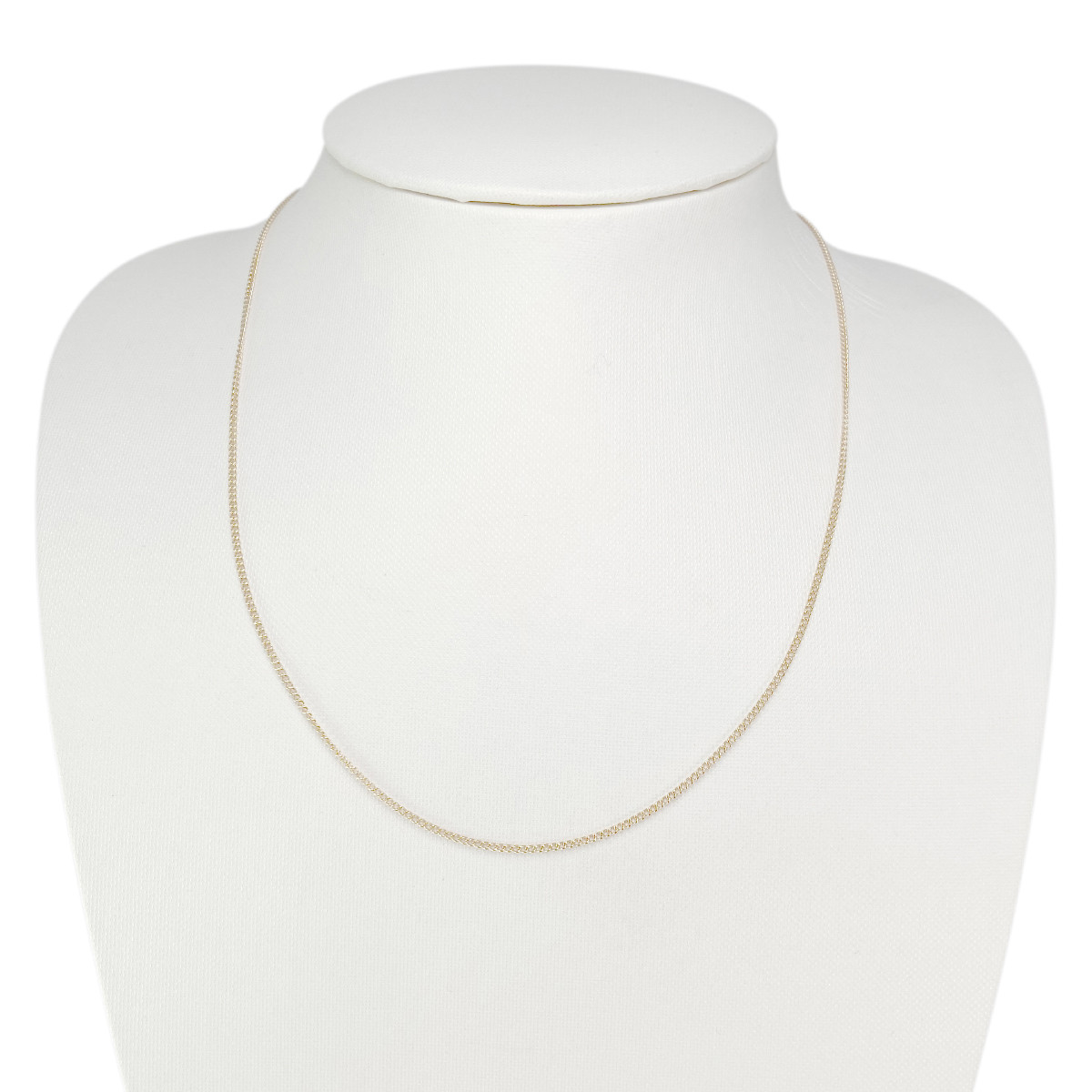 Collier d'occasion or 750 jaune maille gourmette 47.5 cm