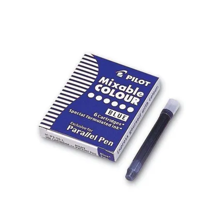 Pilot Tintenpatrone für Parallel Pen, blau, 6 Stück