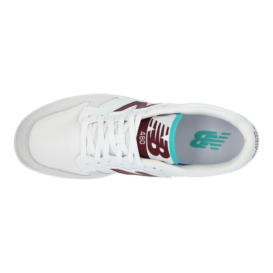 New Balance Chaussures 480 - Blanc/Bordeaux
