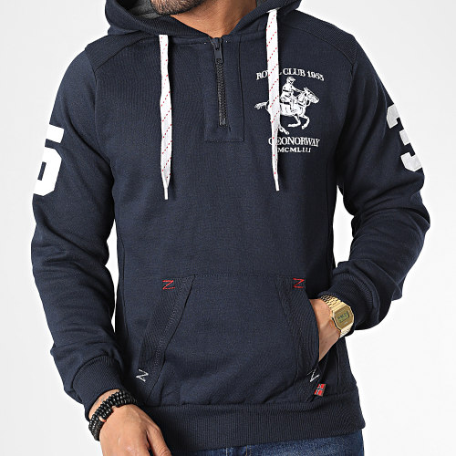 Sweat Capuche Folton Bleu Marine