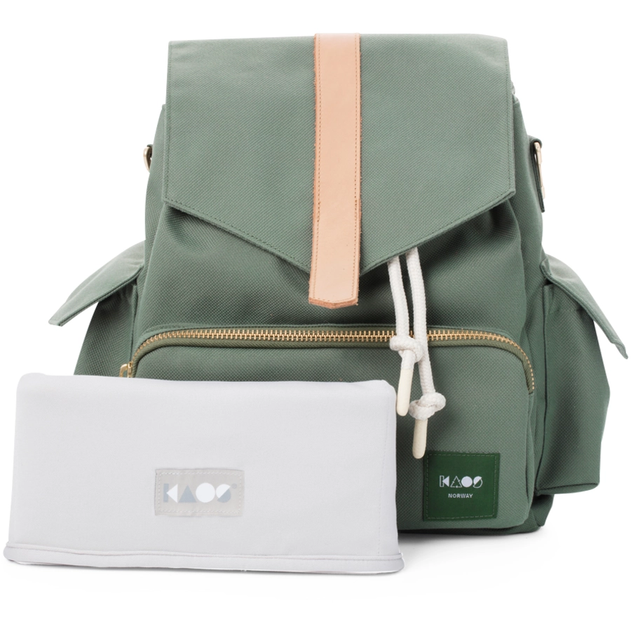 KAOS Wickelrucksack Ransel grün  natur