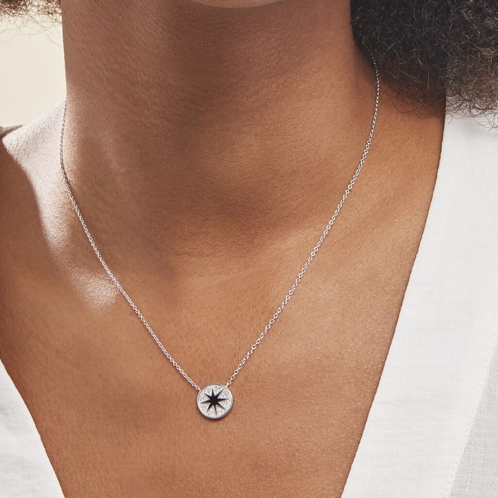 Collier Argent Winston Oxydes De Zirconium