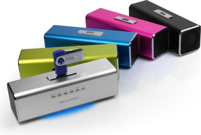 Technaxx MA Geluidsstation (6 h, Oplaadbare batterij), Bluetooth luidspreker, Zwart