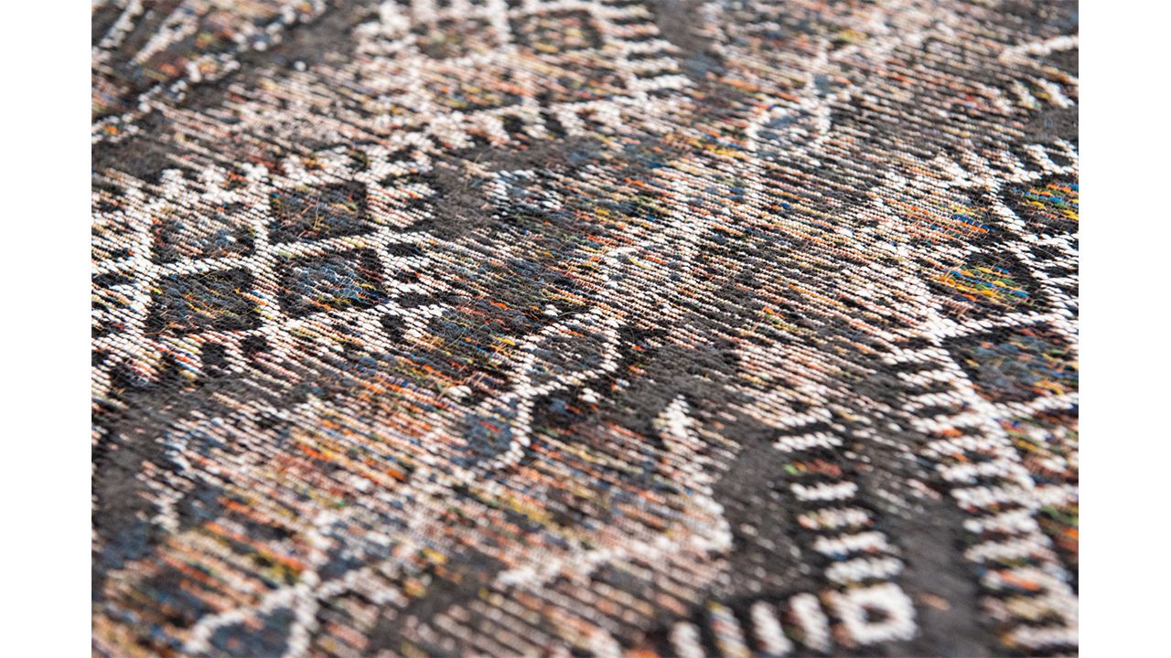 Vloerkleed Black Rabat 9113 Antiquarian Kilim  | Louis de Poortere