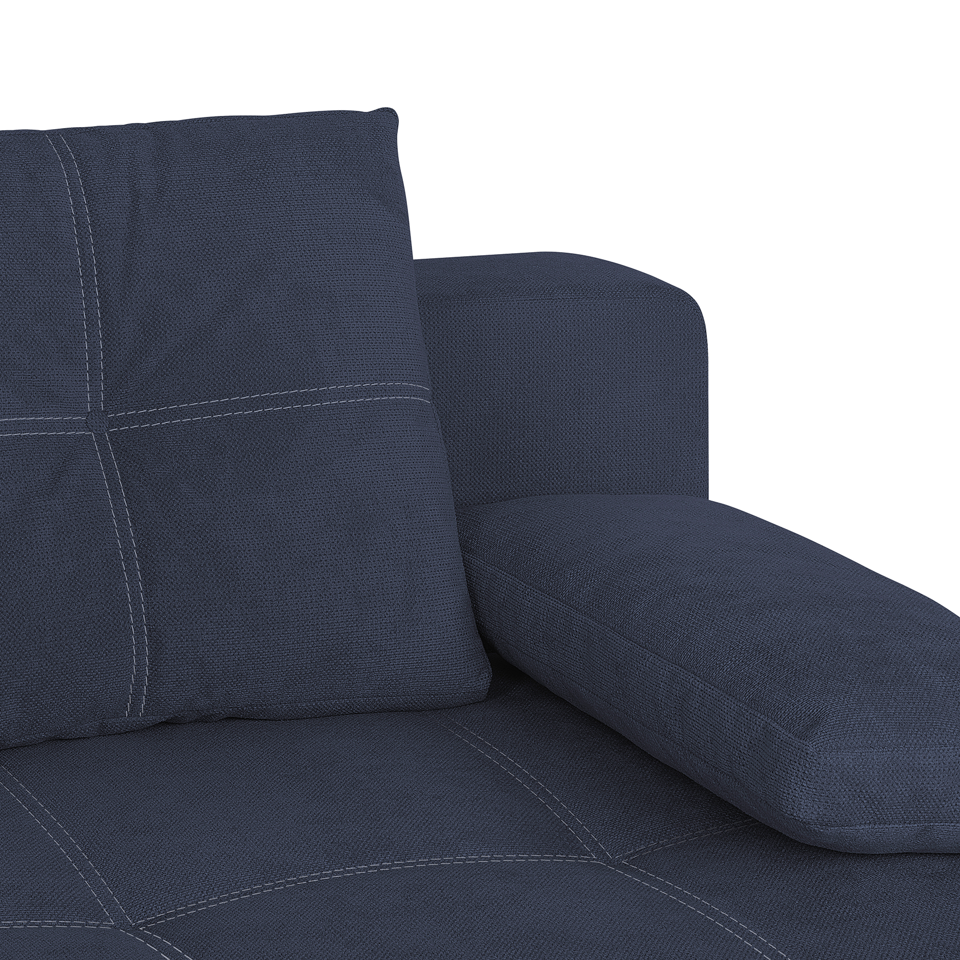 Schlafsofa - deep blue - mit Staukasten - Dauerschläfer
