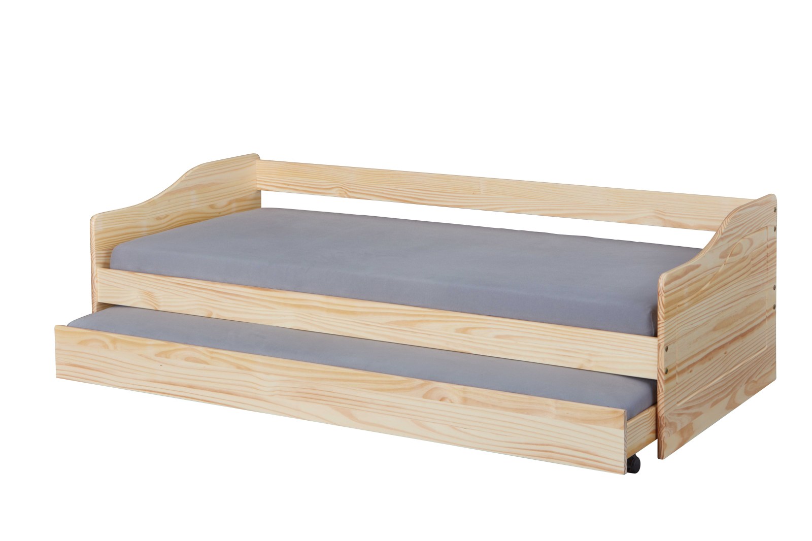 Funktionsbett LEONIE 23 - natur - Massivholz - 2x 90x200 cm