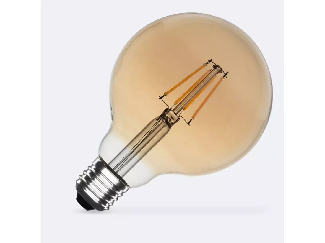 Ampoule LED Filament E27 6W 600 lm G95 Gold No Flicker 2200K Blanc chaud