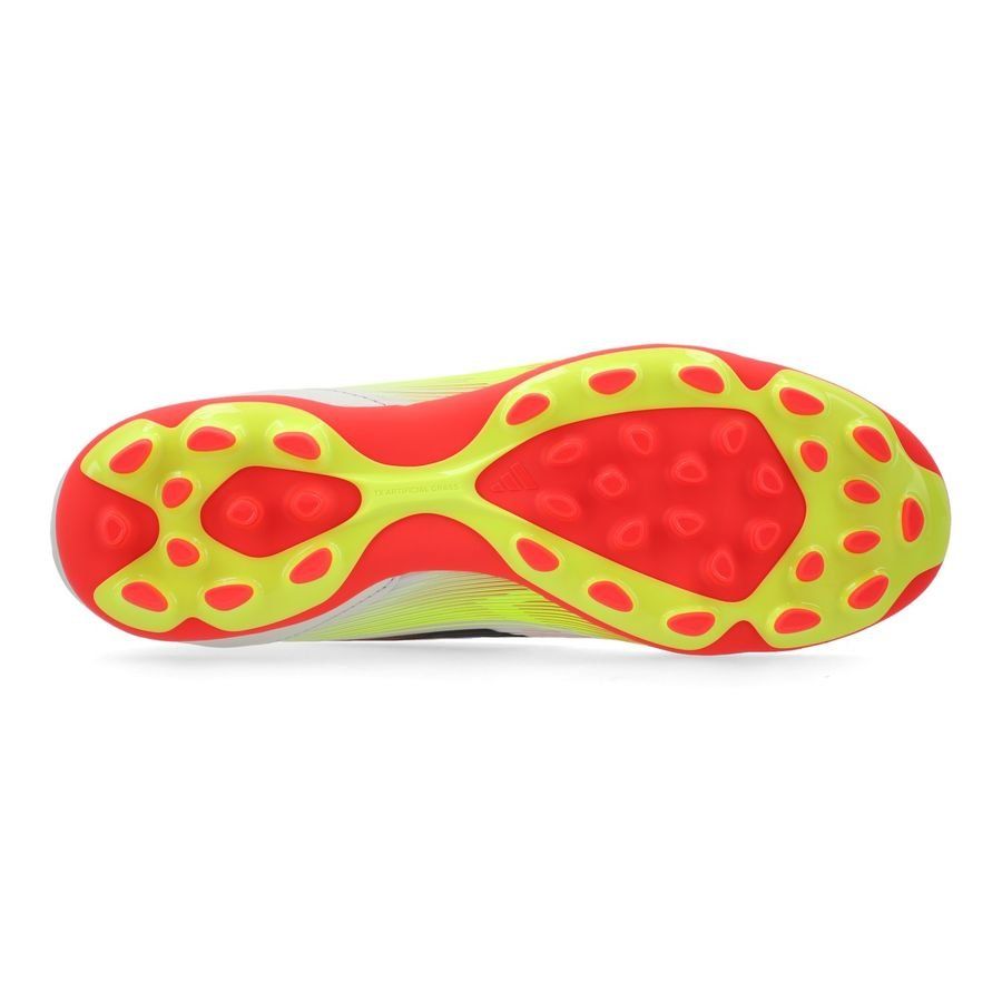 adidas F50 League 2G/3G AG Pure Victory - Blanc/Noir/Jaune
