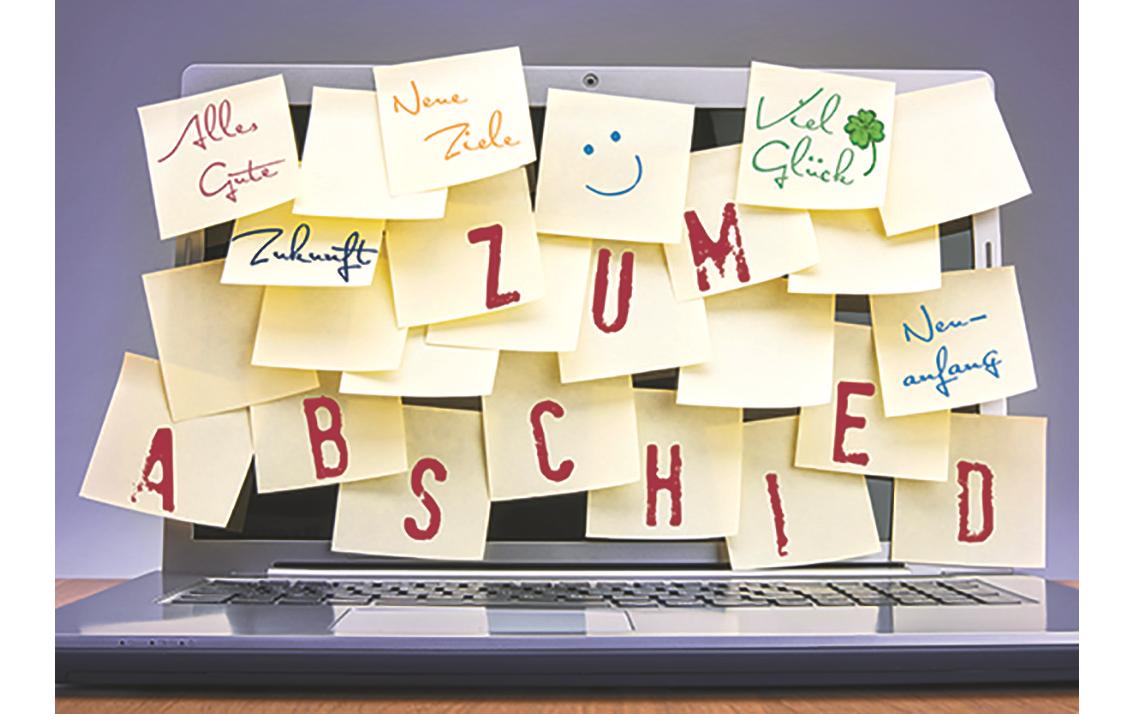 Abschiedskarte B6 Alles GuteAbschiedskarte von der Arbeit