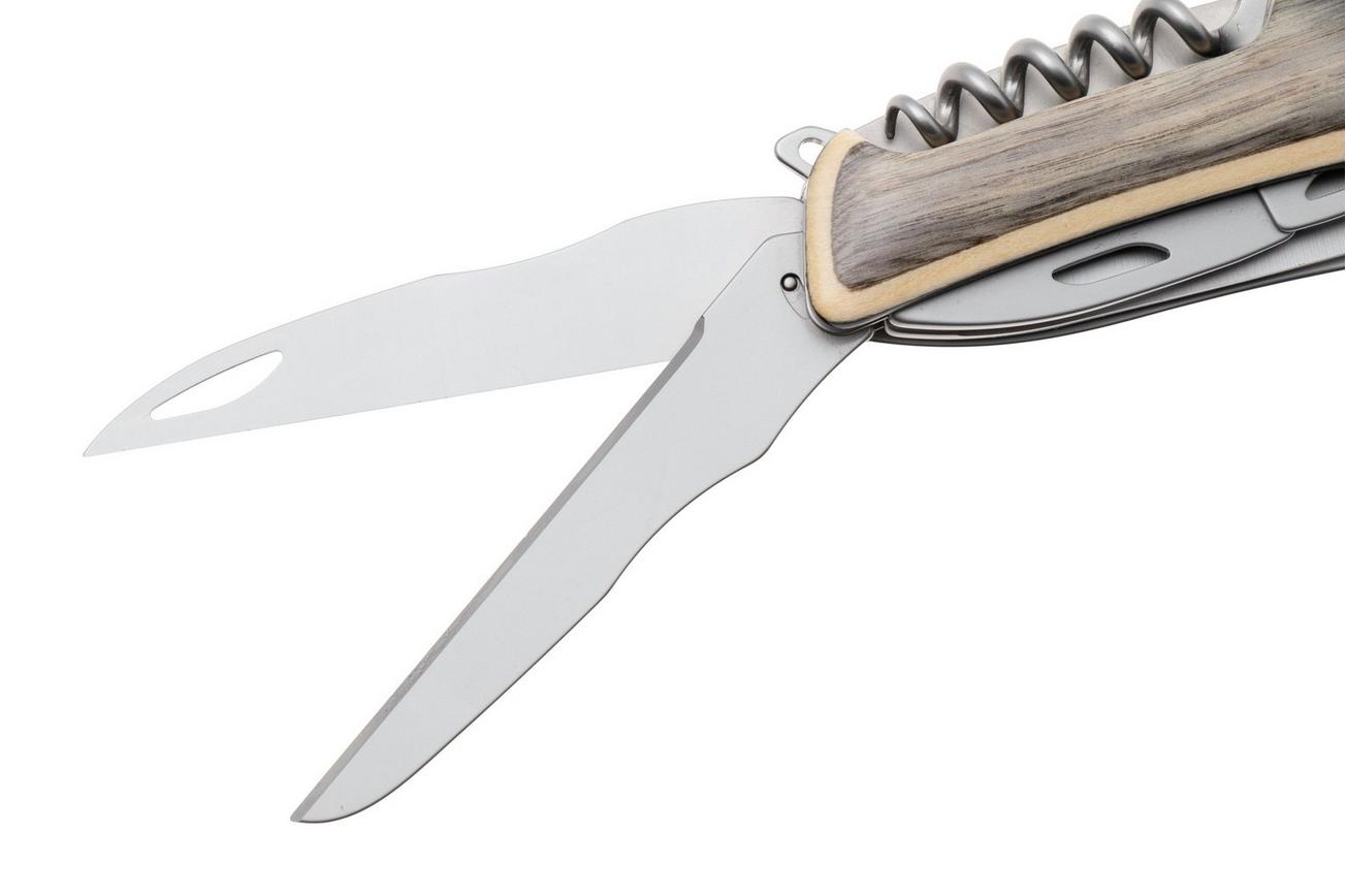 Swiza SH09 TR AM, KST.0136.6520, Laminate White, Zwitsers zakmes, partly serrated, 9 tools