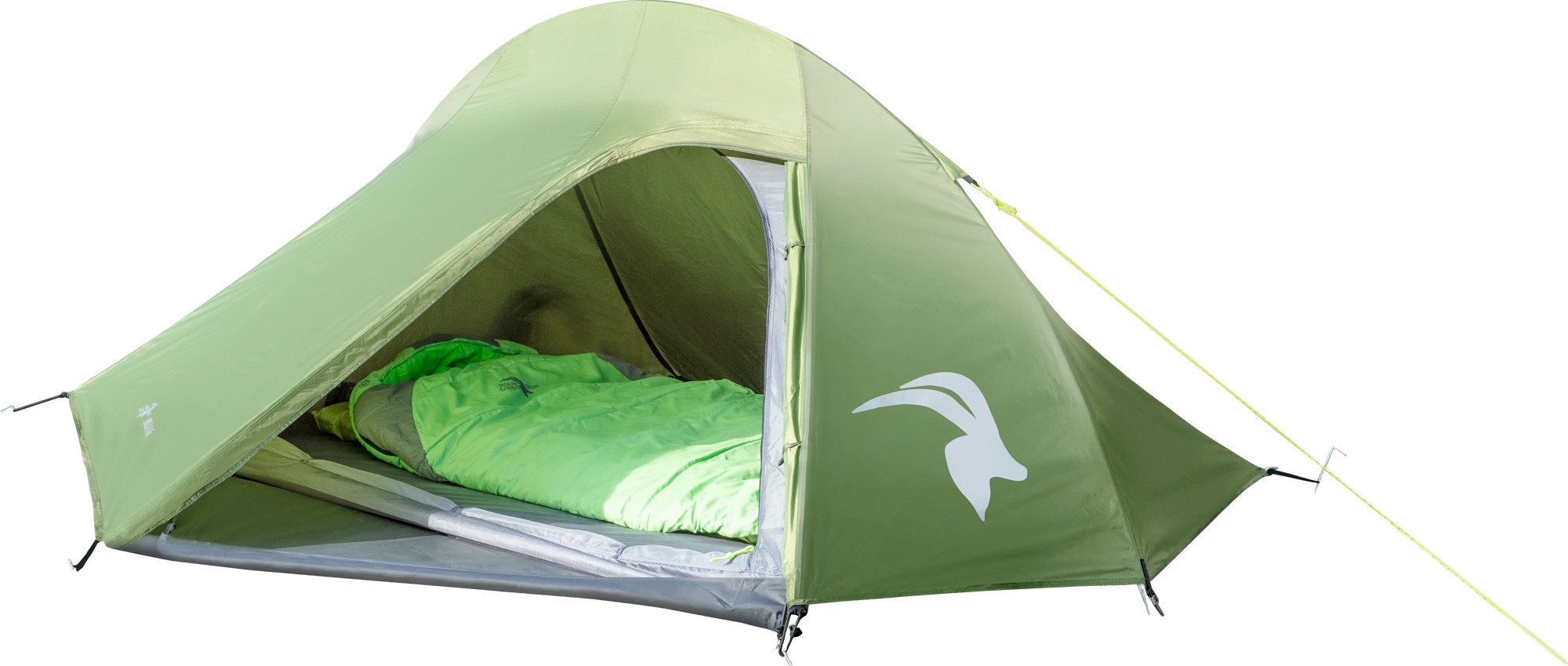 Mountain Guide Nola II Alu Trekkingzelt dunkelgrün für 2 Personen