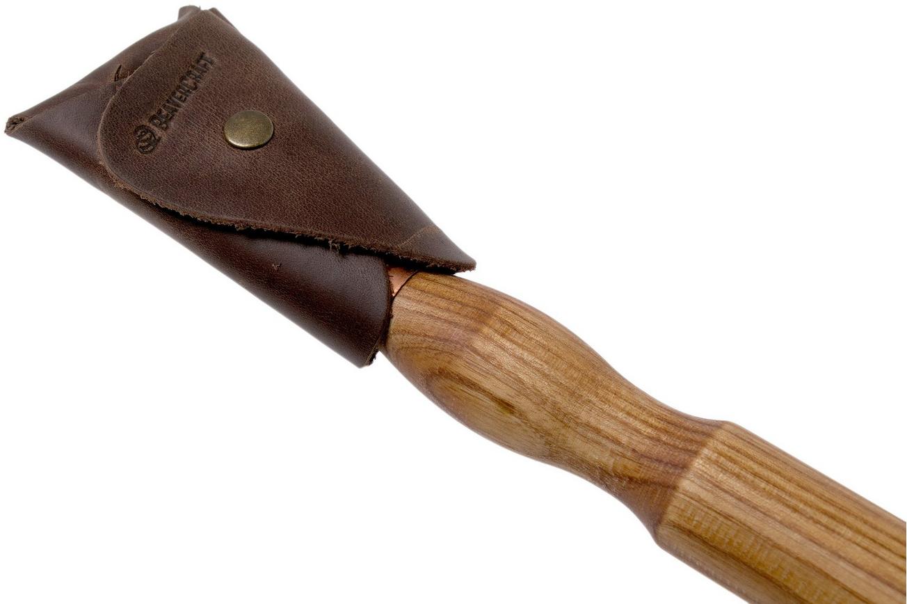 BeaverCraft Oak Spoon Carving Knife Long 30 mm Long SK2SLONG, Double Edge, lepelmes met schede