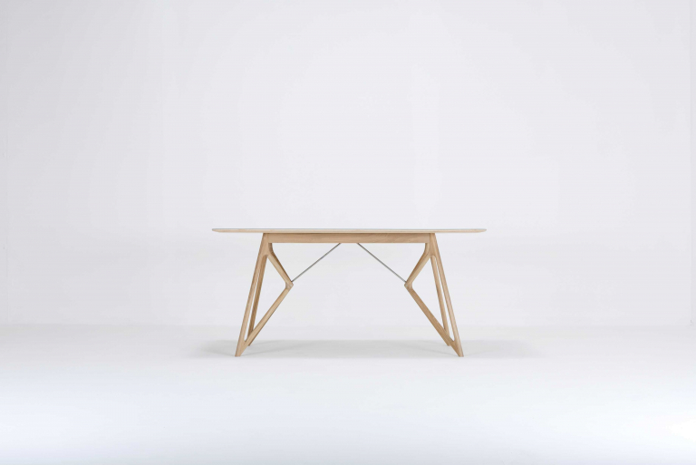 Gazzda Tink Tafel linoleum 160x90 whitewash Dark Olive
