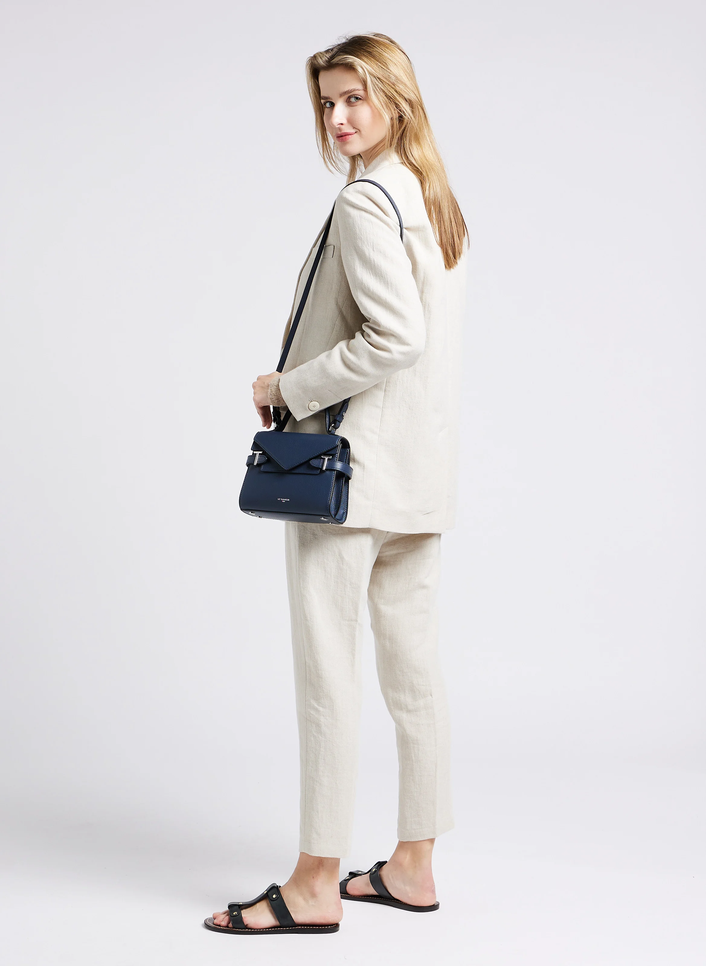 EMILIE - Sac à main en cuir | Bleu