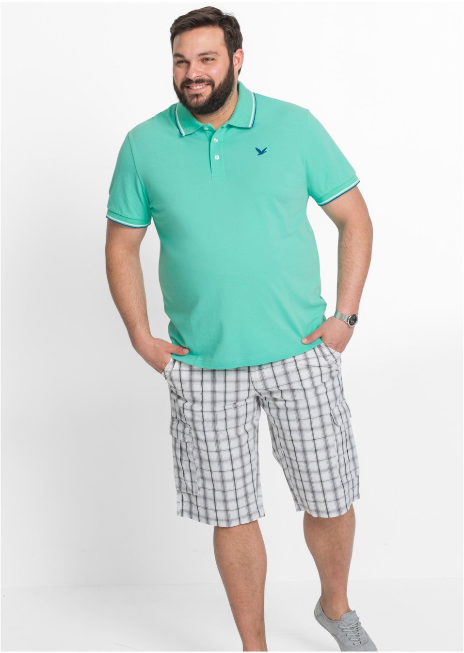 Polo en piqué, manches courtes