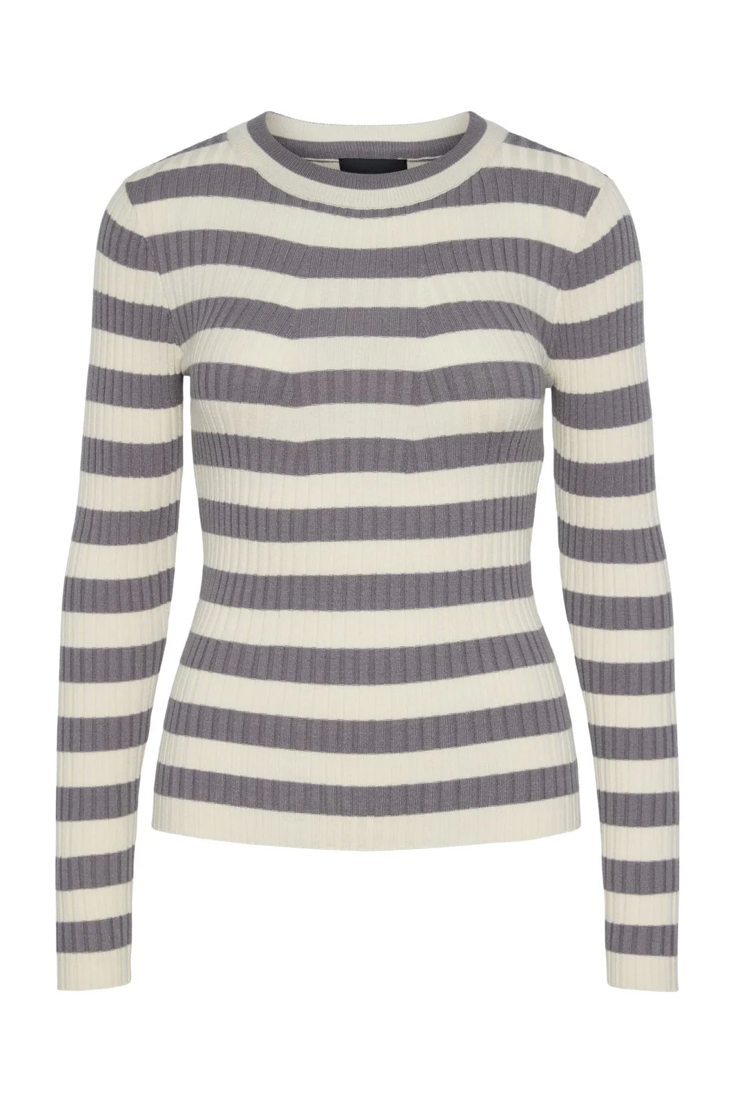 Pieces Pccrista Ls O-Neck Knit 4533407 december sky wide birch stripes