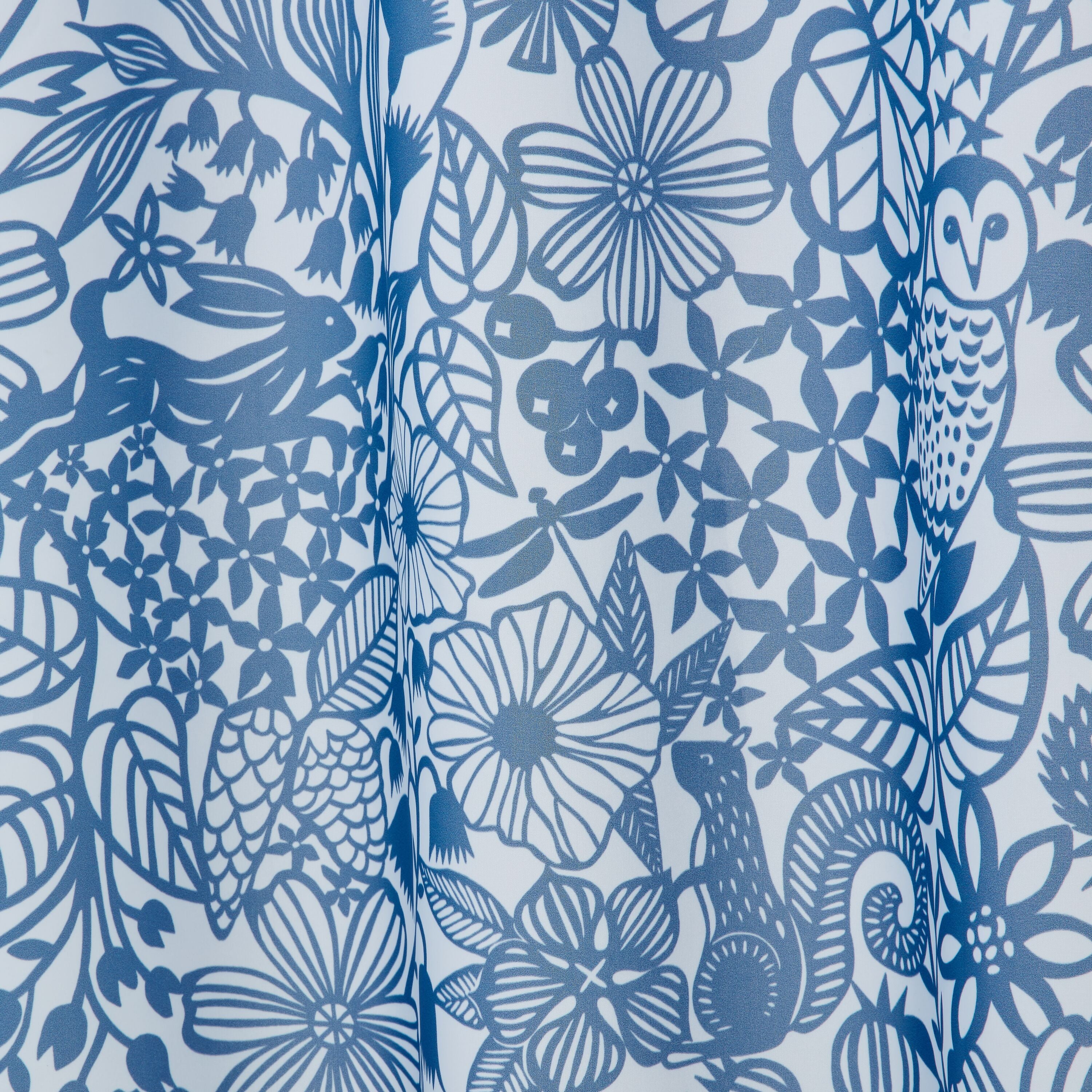 ANDRIN Duschvorhang - Blau / B: 180.0 cm x H: 200.0 cm