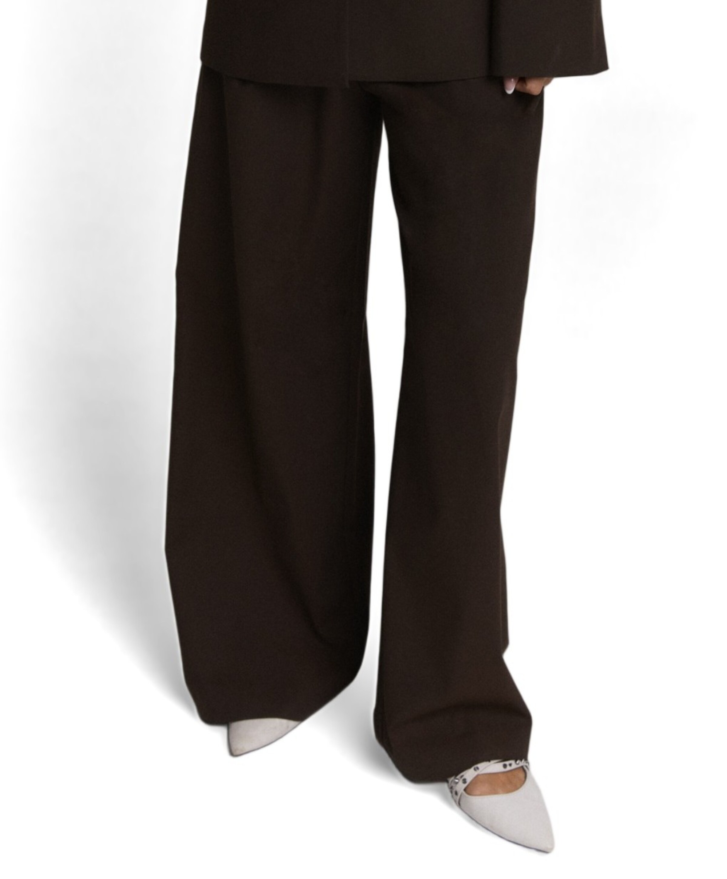Alix The Label WIDE LEG dames broek bruin