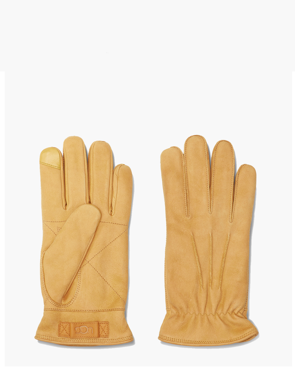 UGG 3 Point Leather Glove Chestnut Herenhandschoenen