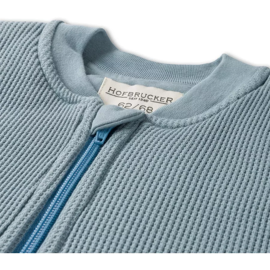 Hofbrucker Baby Winter Schlafsack mit Füßen Matti Taubenblau