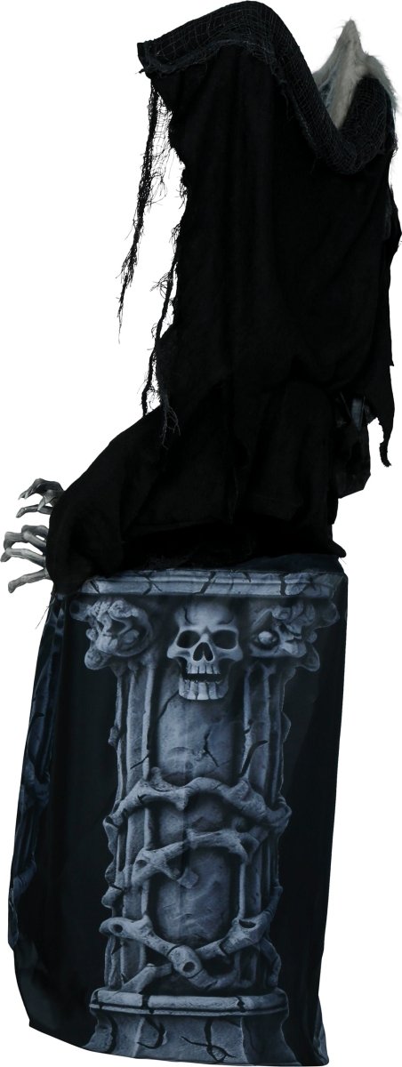 Halloween Decoratie Vleermuis Op Steen Beweegbaar Met Licht En Geluid 1,5m