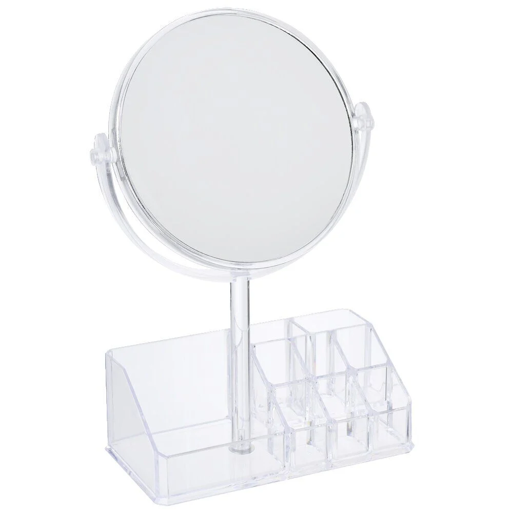 Rangement pour cosmétique avec miroir 9 compartiments 20x15xH5cm