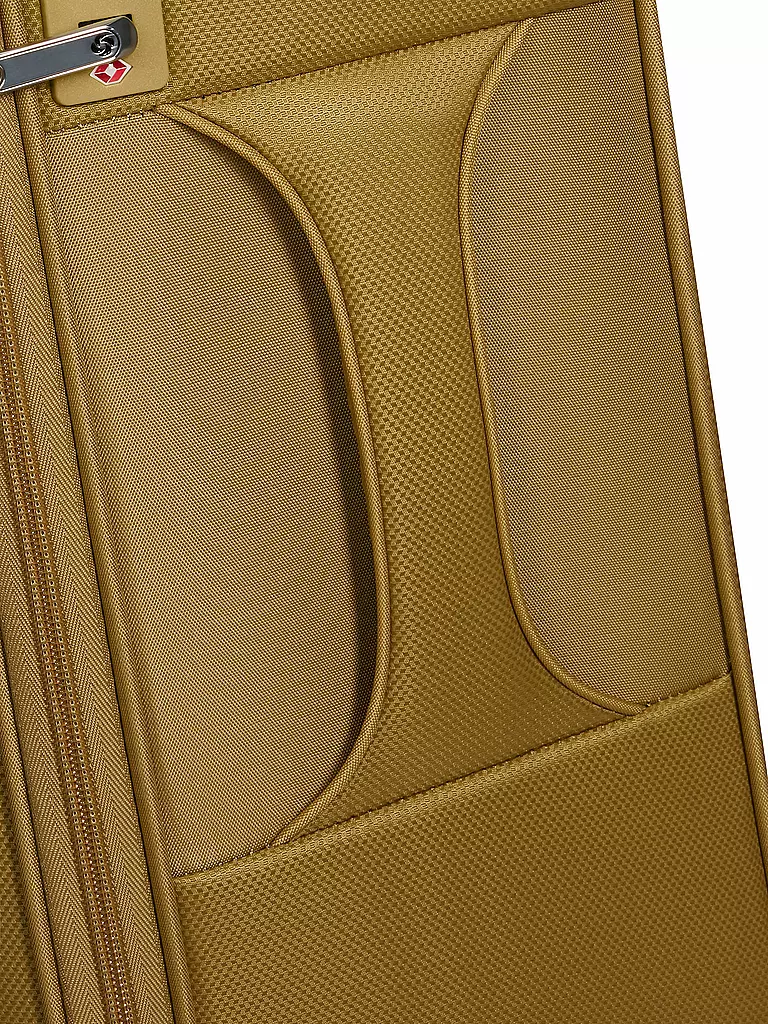 SAMSONITE Trolley  D'LITE SPINNER 55cm erweiterbar mustard yellow senf